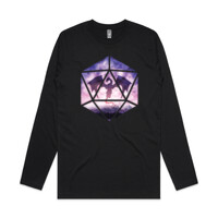 Purple Sky Dragon D20 (mens long sleeve)