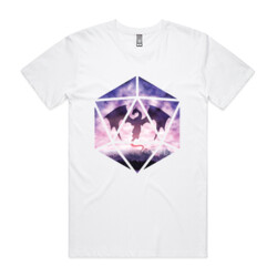 Purple Sky Dragon D20 (mens tee)