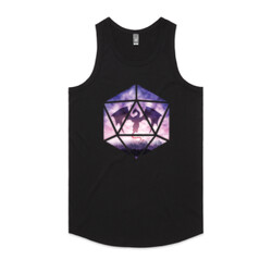 Purple Sky Dragon D20 (womens singlet)