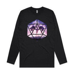 Purple Sky Dragon D20 (mens long sleeve)