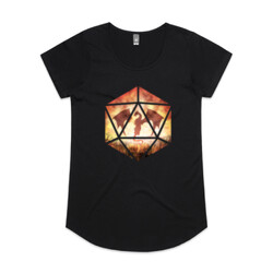 Fire Dragon D20 (womens tee)
