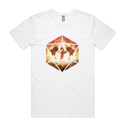 Fire Dragon D20 (mens tee)