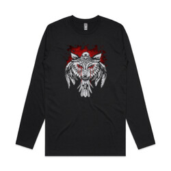 Wolf&Raven [on black] (mens longsleeve)