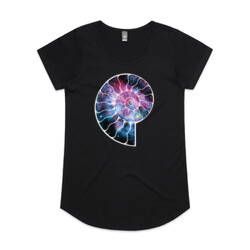 Ammonite & Space II (womens tee)