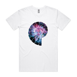 Ammonite & Space II (mens tee)