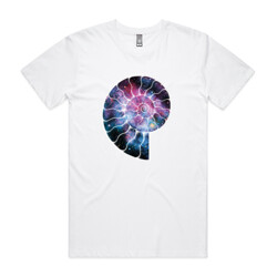 Ammonite & Space II (mens tee)