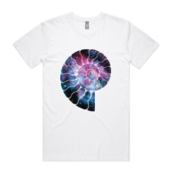 Ammonite & Space II (mens tee)