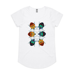 Hibiscus Bugs (womens marli tee) 