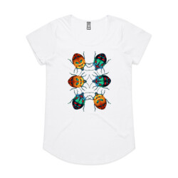 Hibiscus Bugs (womens marli tee) 