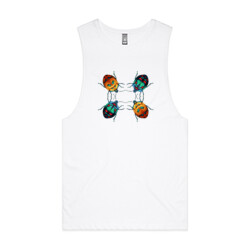 Hibiscus Bugs (mens tank)